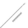 Size: 20 – 14K White Gold Gourmette Chain (2.80 mm)