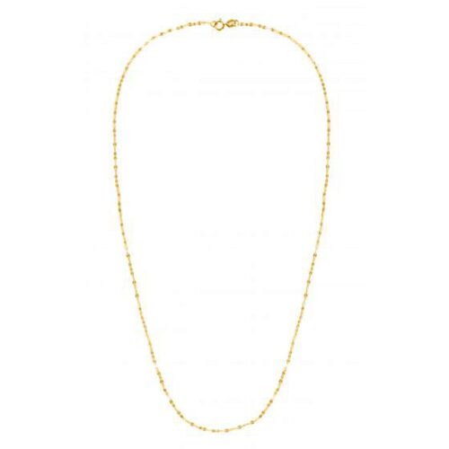 Size: 18 – 14k Yellow Gold Alternate Valentino Chain (1.40 mm)
