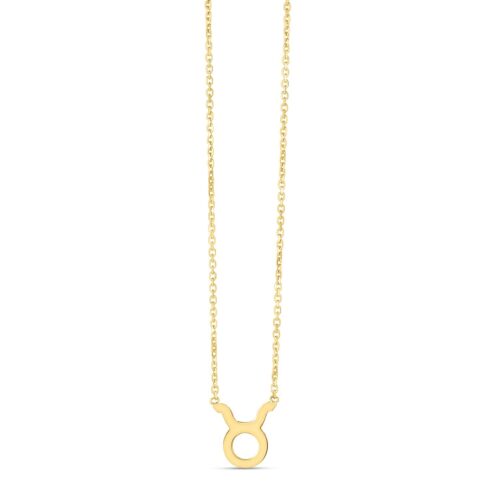 Size: 18 – 14K Yellow Gold Taurus Necklace