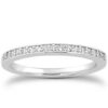Size: 6 – 14k White Gold Micro-pave Flat Sided Diamond Wedding Ring Band