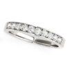 Size: 8.5 – 14k White Gold Classic Diamond Wedding Band (1/4 cttw)
