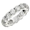 Size: 8 – Round Cut Lab Grown Diamond Eternity Ring in 14k White Gold (5 cttw FG/VS2)
