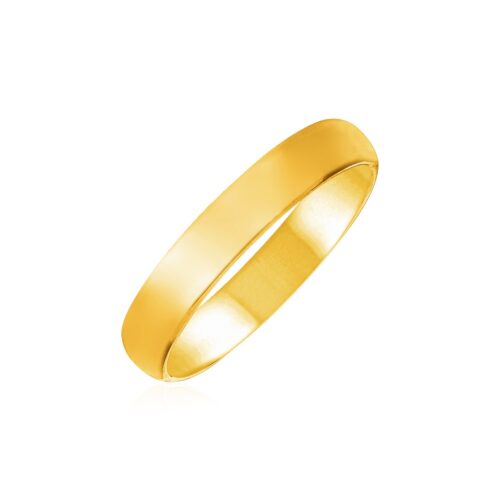 Size: 9 – 14k Yellow Gold 4mm Comfort Fit Wedding Band