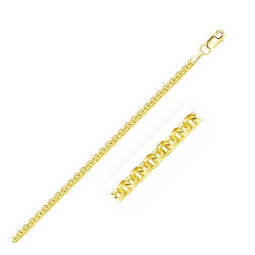 Size: 24” – 14k Yellow Gold Forsantina Lite Cable Link Chain (2.90 mm)