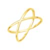 Size: 7 – 14k Yellow Gold Polished X Profile Ring