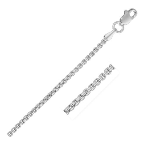 Size: 18 – 14k White Gold Solid Round Box Chain (1.60 mm)