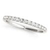Size: 5 – 14k White Gold Timeless Diamond Wedding Ring (1/5 cttw)