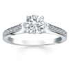Size: 6 – 14k White Gold Pave Diamond Cathedral Engagement Ring