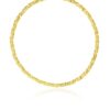 Size: 18” – 14k Yellow Gold Fancy Byzantine Chain Necklace