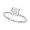Size: 7 – 1 Carat Cushion Lab Grown IGI G/VS1 Diamond Solitaire Ring in 10K White Gold