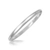 Size: 7.5” – Sterling Silver Rhodium Plated Slim Dome Motif Bangle
