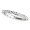 Size: 5 – 14k White Gold Pave Set Diamond Wedding Ring (1/4 cttw)