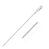 Size: 16” – 14k White Gold Round Wheat Chain (1.00 mm)