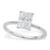 Size: 8 – 2 Carat Radiant Lab Grown IGI G/VS1 Diamond Solitaire Ring in 10K White Gold