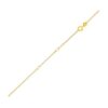 Double Extendable Diamond Cut Cable Chain in Yellow Gold (0.68 mm)