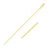 Size: 18” – 14k Yellow Gold Diamond-Cut Bead Chain (0.90 mm)
