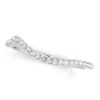 Size: 5 – 14k White Gold Modern Curved Diamond Wedding Band (1/8 cttw)