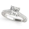 Size: 4.5 – 14k White Gold Princess Cut Diamond Engagement Ring (1 1/4 cttw)