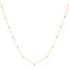 Size: 18 – Textured Saturn Bead Necklace in 14K Yellow Gold