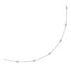 Size: 18” – 14k White Gold Station Necklace with Round Diamonds