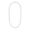 Size: 38” – Sterling Silver Paperclip Chain Necklace