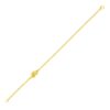 Size: 7” – 14k Yellow Gold Chain Bracelet with Polished Knot