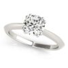 Size: 6.5 – 14k White Gold Double Prong Set Solitaire Diamond Engagement Ring (1 cttw)