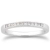 Size: 8 – 14k White Gold Channel Set Princess Diamond Wedding Ring Band