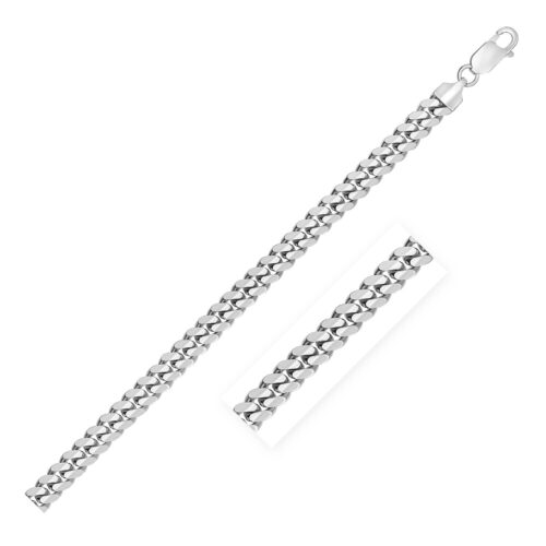 Size: 28” – Sterling Silver Rhodium Plated Miami Cuban Chain (6.30 mm)