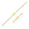 Size: 7 – 14k Yellow Gold Pave Curb ID Bracelet (6.00 mm)
