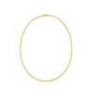 Size: 20 – 14k Yellow Gold Brick Omega Necklace