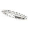 Size: 8.5 – 14k White Gold Round Diamond Wedding Ring (1/4 cttw)