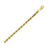 Size: 8 – Lite Rope Chain Bracelet in 10k Yellow Gold (3.2 mm)
