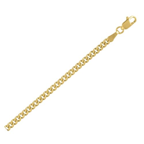 Size: 22 – 14k Yellow Gold Light Gourmette Chain (2.80 mm)