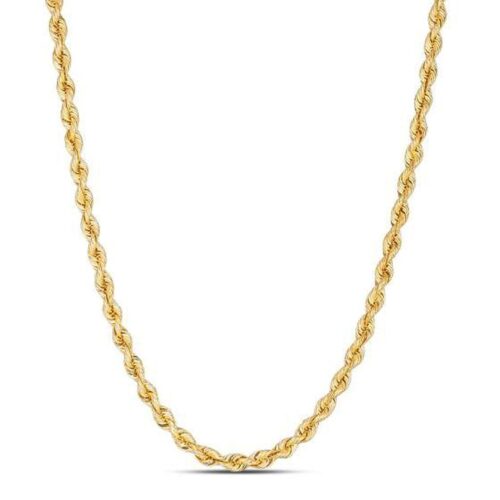 Size: 20 – 14k Yellow Gold Light Rope Chain (3.7 mm)