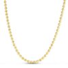 Size: 22 – Moon Cut Bead Chain in 14k Yellow Gold (4.00 mm)