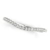 Size: 7 – 14k White Gold Soft Curved Diamond Wedding Band (1/8 cttw)