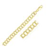 Size: 7” – 9.0 mm 14k Yellow Gold Solid Double Link Charm Bracelet