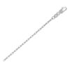 Size: 18 – 14k White Gold French Cable Chain (1.30 mm)