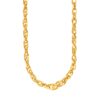 Size: 18” – 14k Yellow Gold Ornate Prince of Wales Chain Necklace