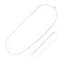 Size: 18” – Sterling Silver Rhodium Plated Paperclip Chain (1.80 mm)