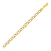 Size: 22” – 14k Two Tone Gold Pave Curb Chain (5.70 mm)