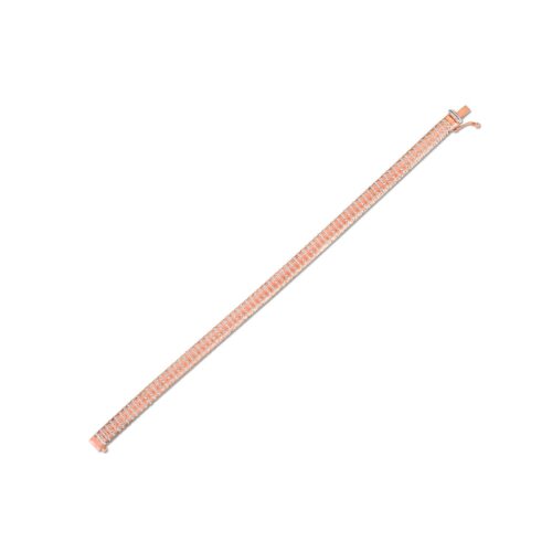 Size: 7 – 14k Rose Gold Diamante Flex Bracelet
