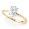 Size: 3.5 – 1 Carat Oval Lab Grown IGI G/VS1 Diamond Solitaire Ring in 10K Yellow Gold