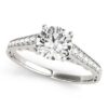 Size: 5.5 – 14k White Gold Cathedral Design Diamond Engagement Ring (1 1/4 cttw)