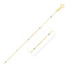 Size: 18” – Diamond Cut Bead Links Pendant Chain in Two Tone Gold (3.50 mm)