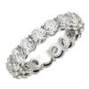 Size: 6.5 – Round Cut Lab Grown Diamond Eternity Ring in 14k White Gold (3 cttw FG/VS2)