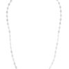 Size: 18” – 14k White Gold Necklace with Polished Circles