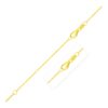 Size: 18” – Double Extendable Diamond Cut Cable Chain in Yellow Gold (0.87 mm)