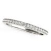 Size: 3.5 – 14k White Gold Classic Style Diamond Wedding Band (1/5 cttw)
